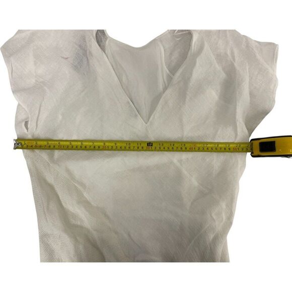 Massimo Dutti Womens Maxi Dress Linen Medium M Beige Marl 6620/620 NWD - Picture 14 of 16